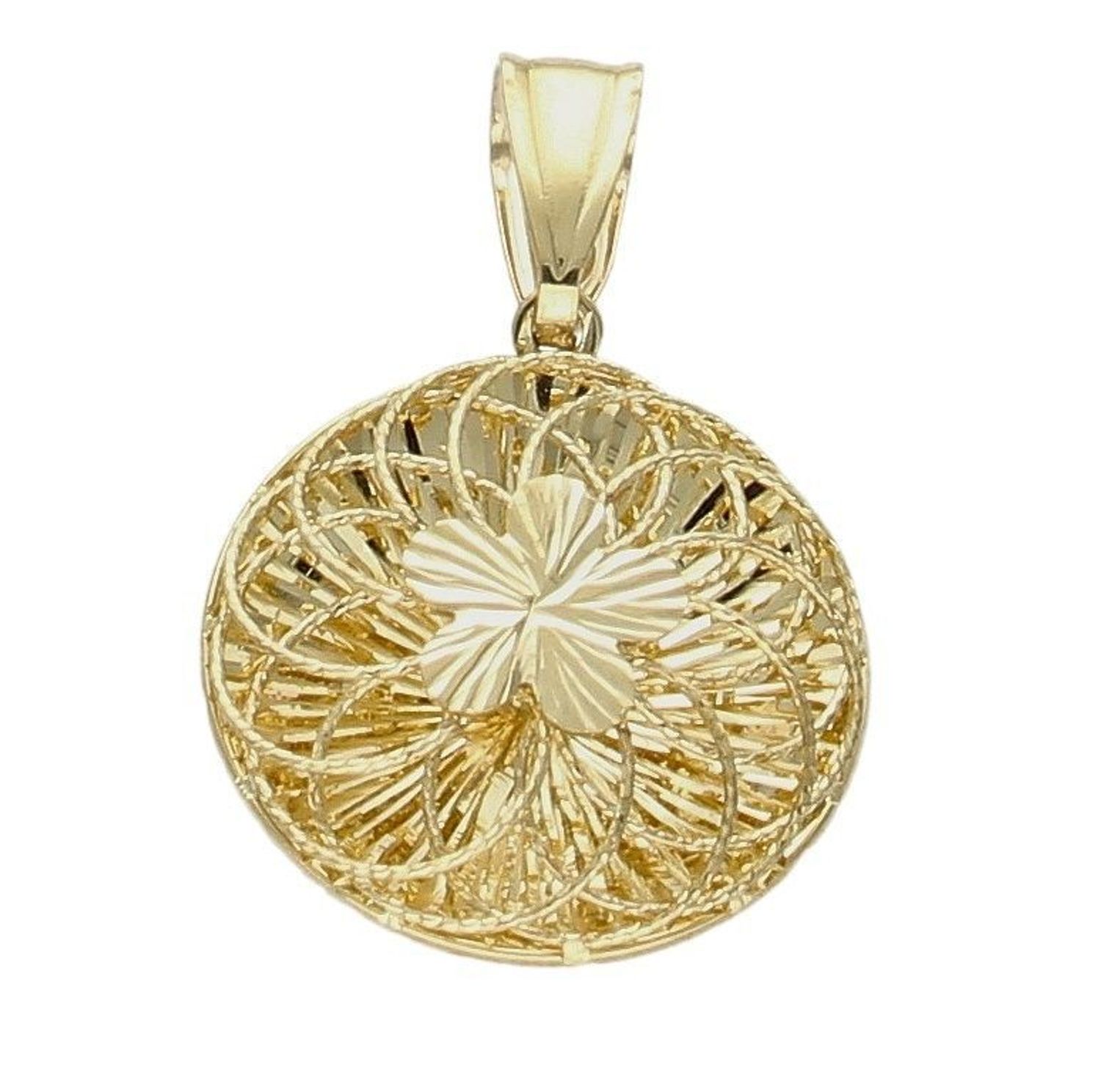 Złota zawieszka ażurowe kółko kwiatek ZA 5705 333. Złota zawieszka w ponadczasowej formie ażurowego kwiatka. Złoty wisiorek w ponadczasowym kształcie. Wisiorek to idealny pomysł na prezent, którym wy.jpg